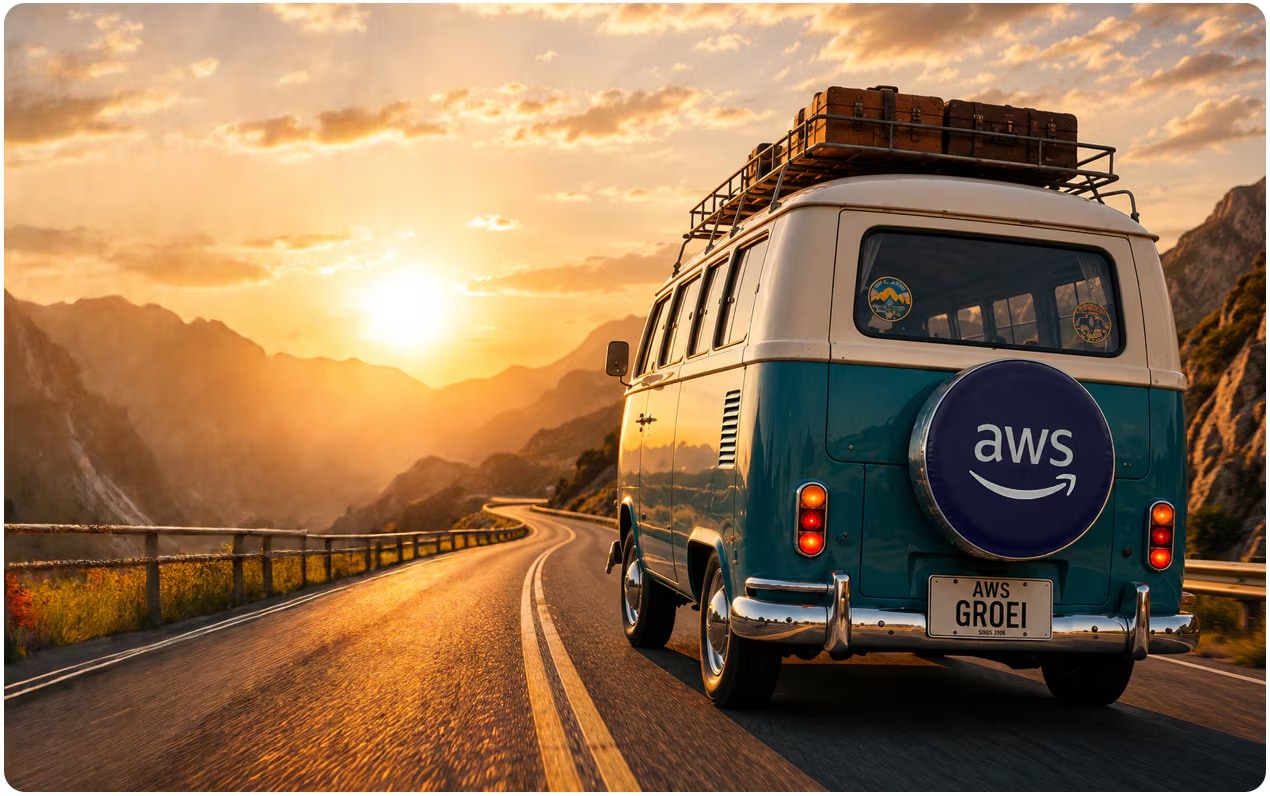 Campervan on the road