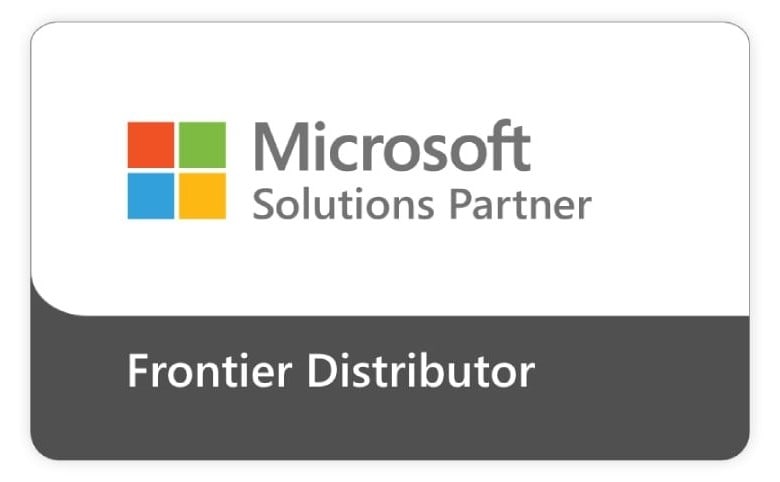 Microsoft Solutions Partner Frontier Distributor Badge